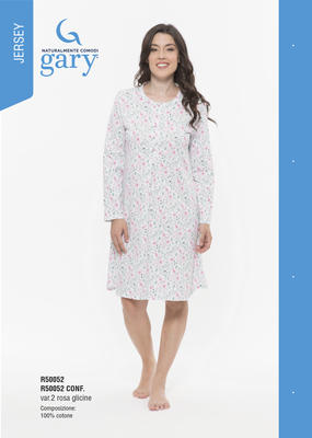 DÁMSKÁ NOČNÍ KOŠILE M/L R50052 Tellini S.R.L. Velkoobchodní oblečení